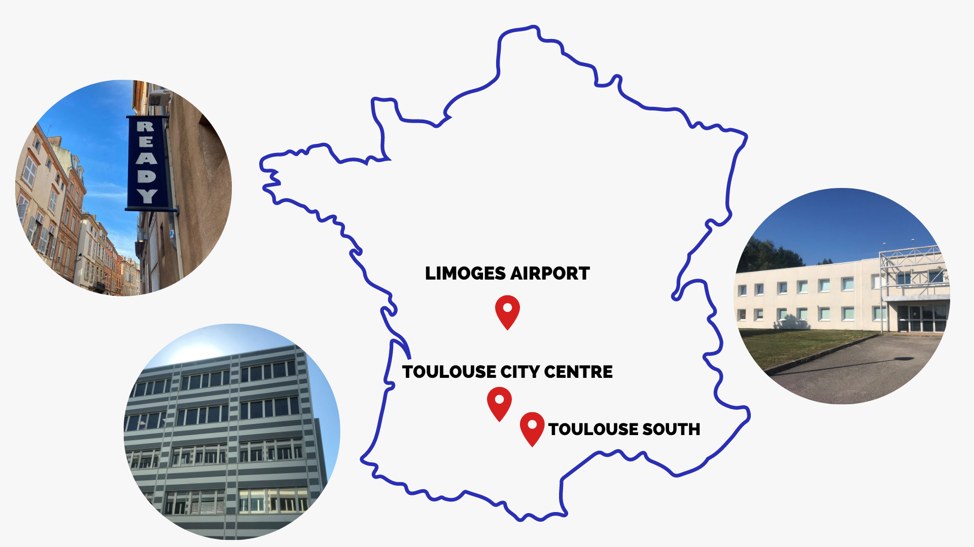 agence - bureau - centre d'affaires - toulouse - limoges - ready international - immobilier - espace ready - séjour linguistique - langue - vente - location - immersion -domiciliation - réunion - coworking 